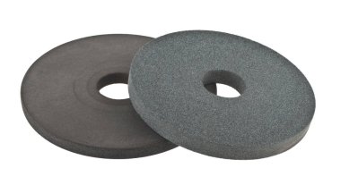 Beyaz arka plan üzerinde izole aşındırıcı daire