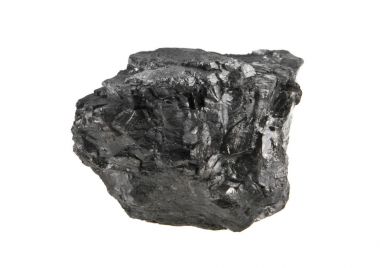 kömür beyaz arkaplanda izole edildi