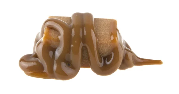 Snoep karamel geïsoleerd op witte achtergrond — Stockfoto