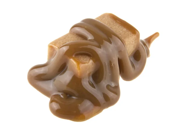 Bonbóny karamel izolované na bílém pozadí — Stock fotografie