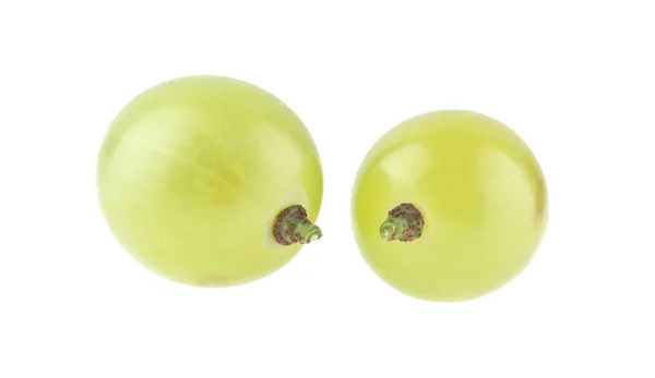 Зелений виноград ізольований на білому фоні — стокове фото