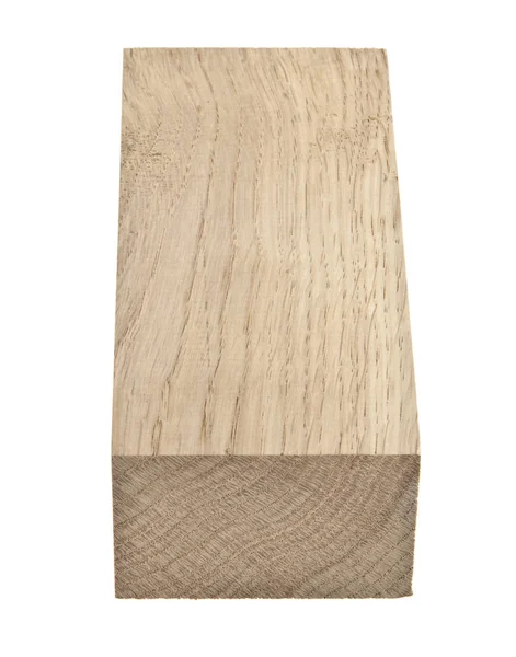 Drewniany pręt izolowany na białym tle — Zdjęcie stockowe