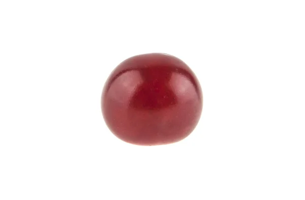 Cereja vermelha isolada sobre fundo branco — Fotografia de Stock