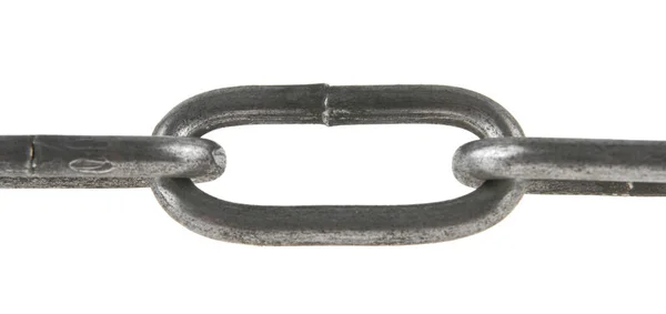 Metalowy łańcuch izolowany na białym tle — Zdjęcie stockowe
