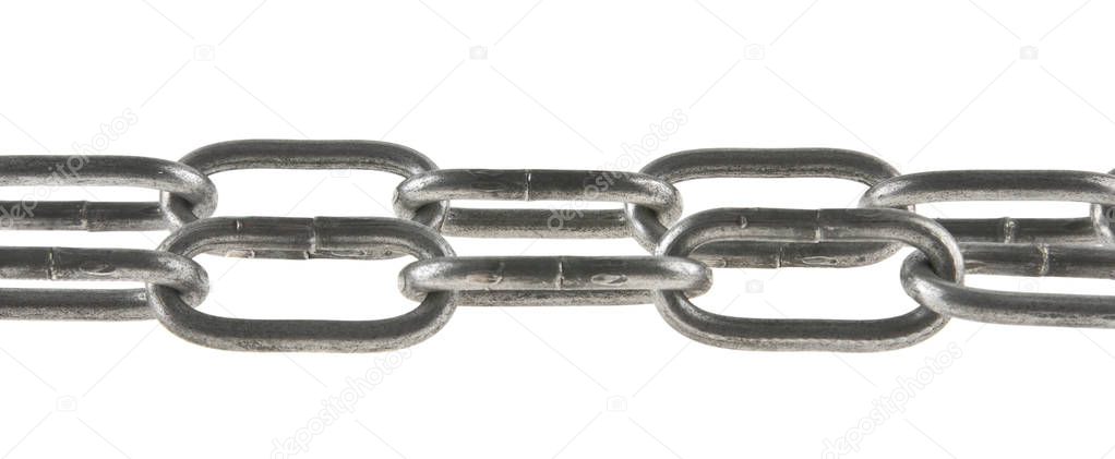 metal chain isolated on white background
