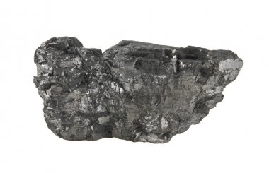 kömür beyaz arkaplanda izole edildi