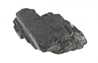 kömür beyaz arkaplanda izole edildi