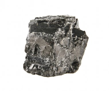 kömür beyaz arkaplanda izole edildi