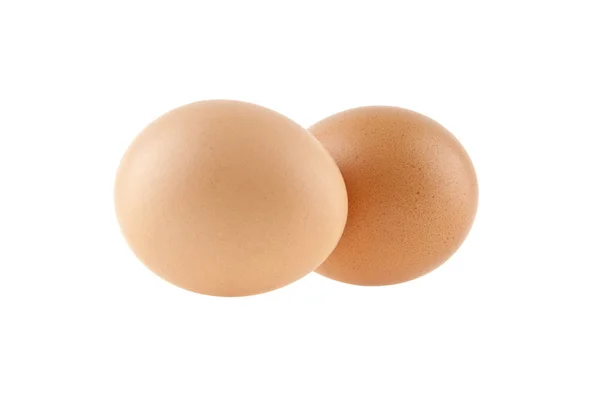 Beyaz Bir Arka Plan Üzerinde Izole Tavuk Yumurtası — Stok fotoğraf
