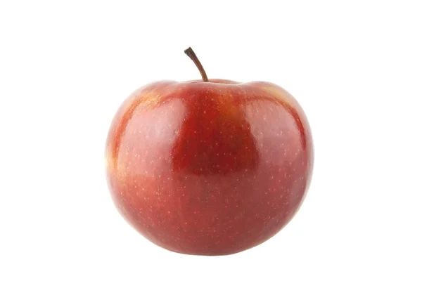 Червоне Яблуко Ізольоване Білому Тлі — стокове фото