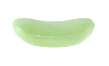 beyaz arkaplanda izole edilmiş yeşil sabun