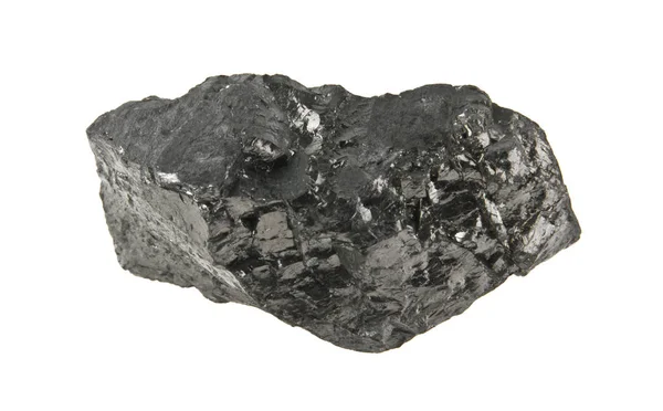 在白色背景上隔绝的煤 — 图库照片