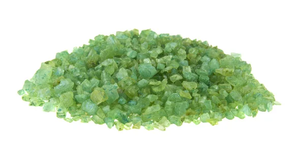 Beyaz arka plan üzerinde izole yeşil deniz tuzu