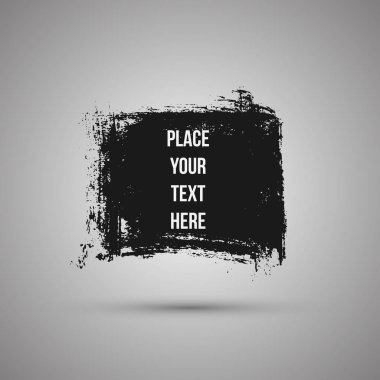 Elle çizilmiş şekil. Etiket, logo tasarım öğesi. Fırça soyut dalga. Vektör çizim.