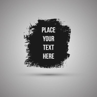 Elle çizilmiş şekil. Etiket, logo tasarım öğesi. Fırça soyut dalga. Vektör çizim.