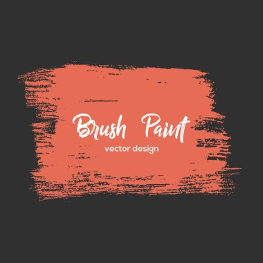 Grunge tasarım öğesi, kutu, çerçeve metin için. Elle çizilmiş fırça darbeleri.