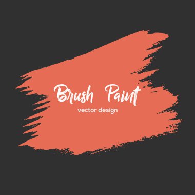 Grunge tasarım öğesi, kutu, çerçeve metin için. Elle çizilmiş fırça darbeleri.