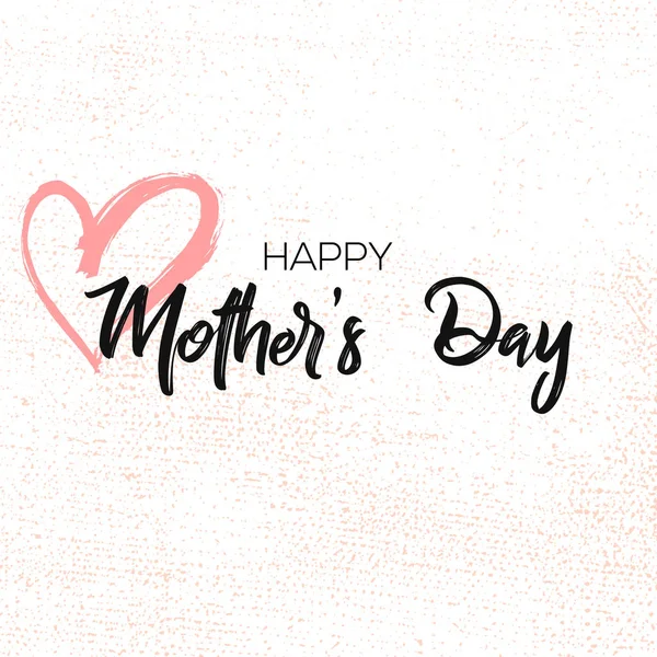 (Inggris) Happy Mothers Day Calligraphy Background Desain untuk selebaran, kartu, undangan. - Stok Vektor