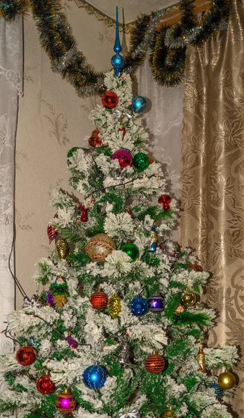 Boże Narodzenie drzewo zbliżenie — Zdjęcie stockowe