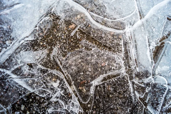 Tiro de fecho de gelo — Fotografia de Stock