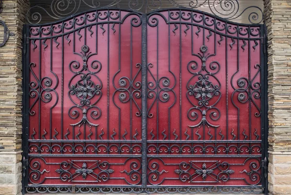 Iron gate closeup — Stock Photo, Image