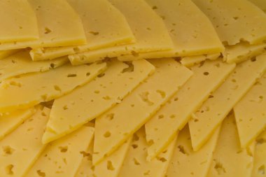 Closeup dilimlenmiş peynir