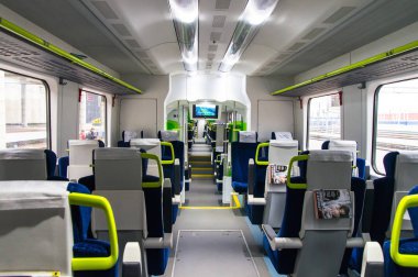 Lehçe dizel tren Pesa 730m (Dp3) Beyaz Rusya demiryolu iç