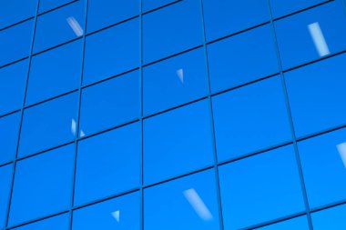 pencere görünümü ofis mavi cam gökdelen Binası