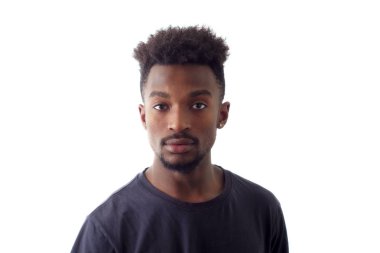 adam portre Studio beyaz arka plan üzerinde