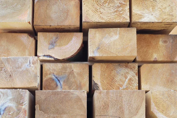 Madeira pranchas de fundo vista lateral construção matéria-prima — Fotografia de Stock