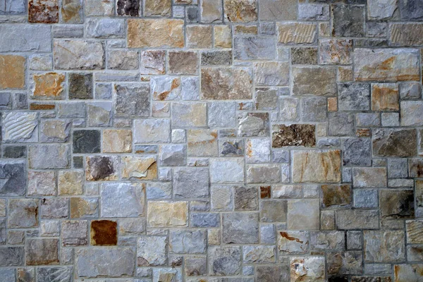 Stenen muur bakstenen achtergrond concrete cement stonewall betegelde oppervlakte — Stockfoto