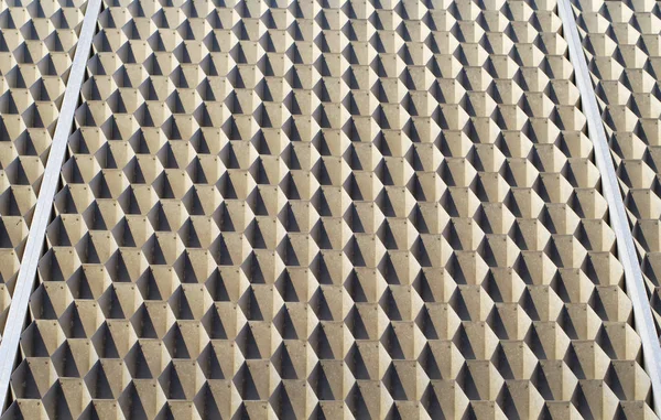 Візерунок вулик металева форма шестикутної текстури — стокове фото