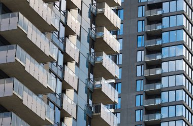 Gökdelen balkonları konut kulesi şehir merkezindeki apartman dairesi