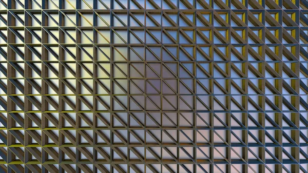 Motif de fond métallique stell grille illustration 3D industrielle — Photo
