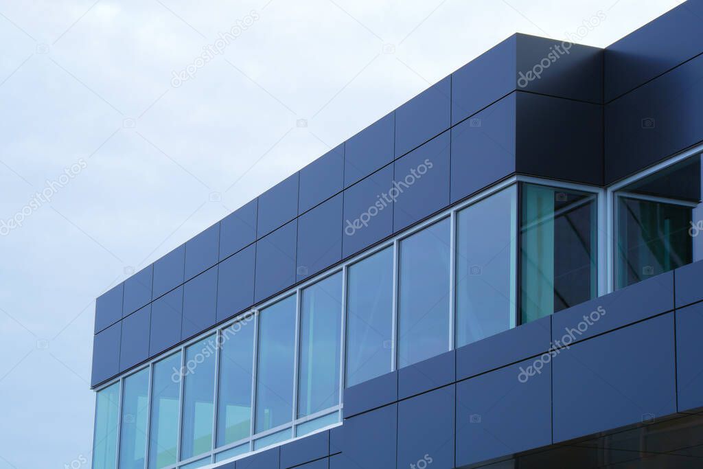 modern building facade aluminum structure workplace