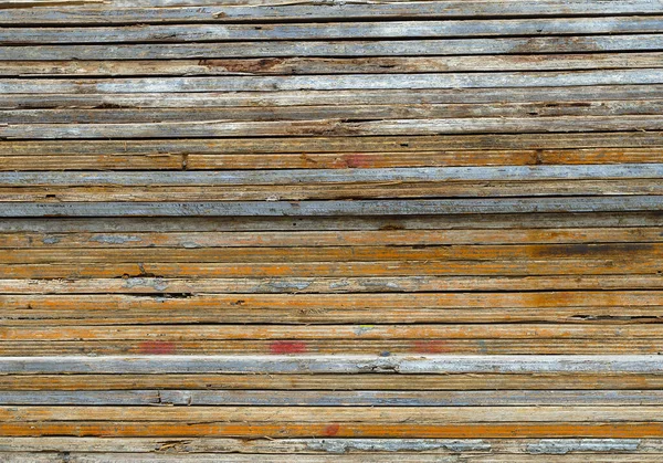 Plywood Texture Side Edge Wood Planks Background Horizontal Lines Pattern — Stock Photo, Image