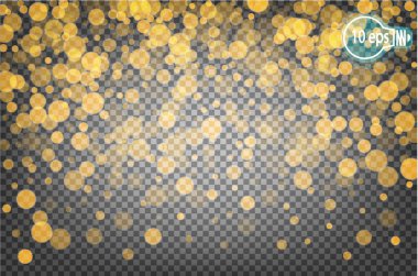 Saydam arka plan üzerinde izole bokeh parlayan Noel. Vektör Eps 10.