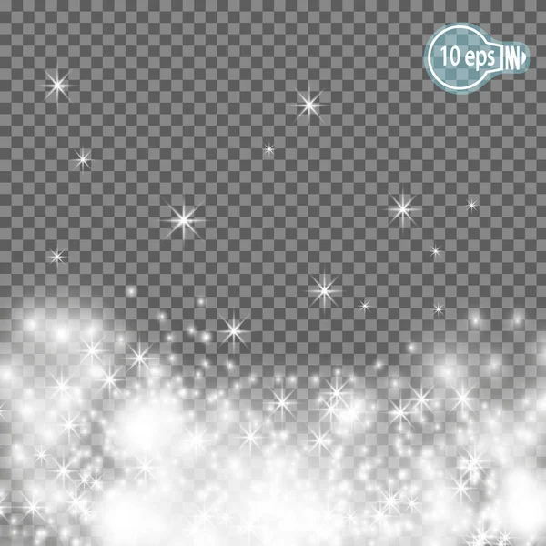 Étoile de Noël.étoiles magiques Étincelle isolée - vecteur de stock — Image vectorielle