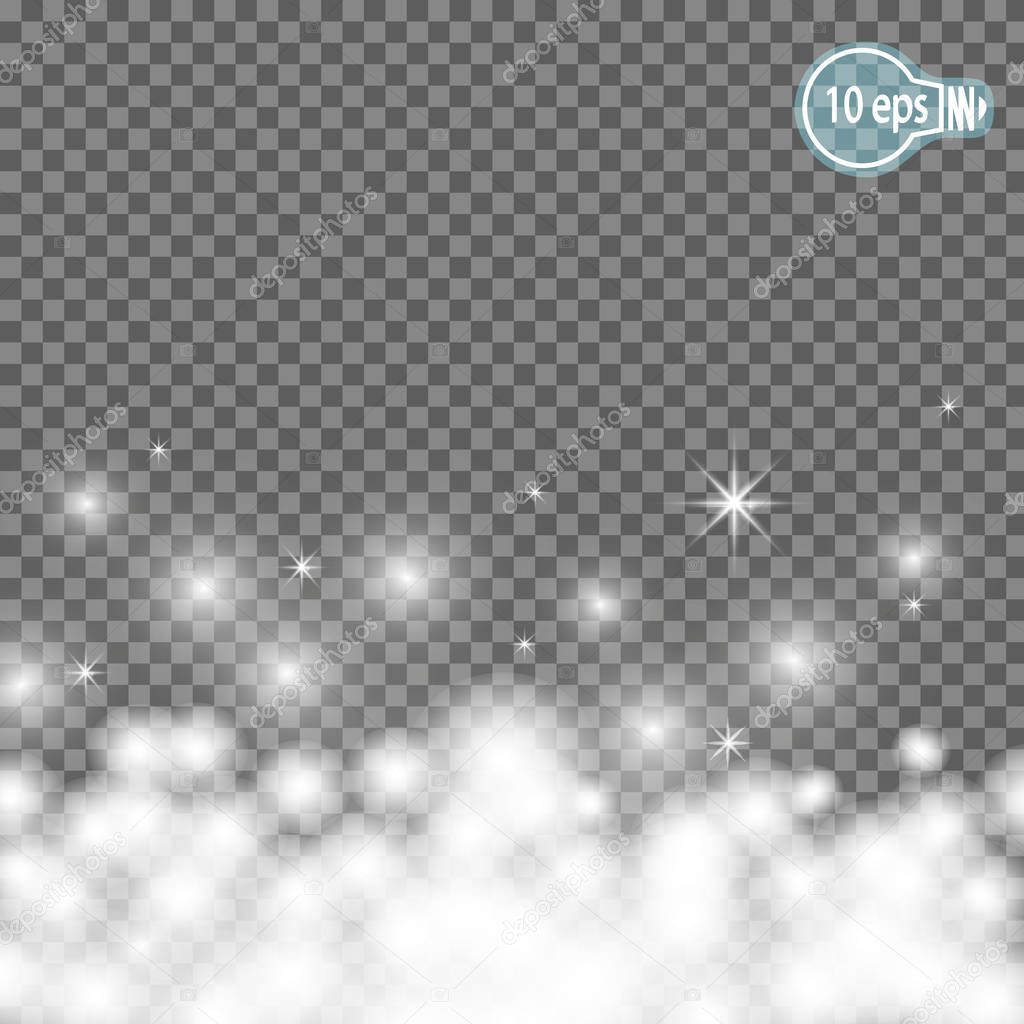 Christmas star.magic stars Isolated spark - stock vector