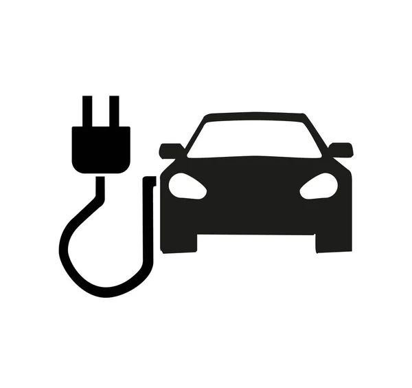 Πρότυπο για ηλεκτρικό όχημα σημάδι — Διανυσματικό Αρχείο
