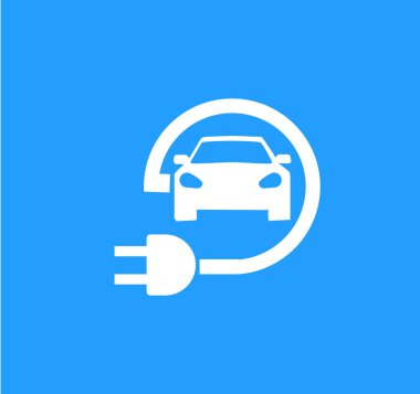 Elektrikli araç işareti için şablon