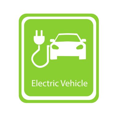 Elektrikli araç işareti için şablon