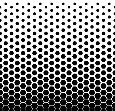 Düşen hexes yönündenyetersiz tarzında. Piksel soyut mozaik degrade arka plan tasarım. Soyut hipster arka plan.
