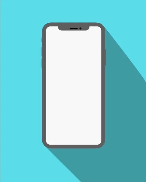 Smartphone ikona v ploché styl designu na žlutém podkladu. vektorové ilustrace eps10 — Stockový vektor