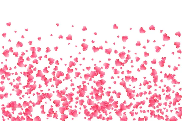 Konfety srdce Valentines lístků na průhledném pozadí. — Stockový vektor