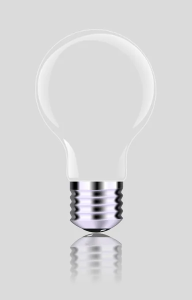 Лампочка, изолированное, реалистичное фото изображение — стоковый вектор