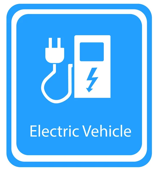 Elektroauto wird geladen eps10 — Stockvektor