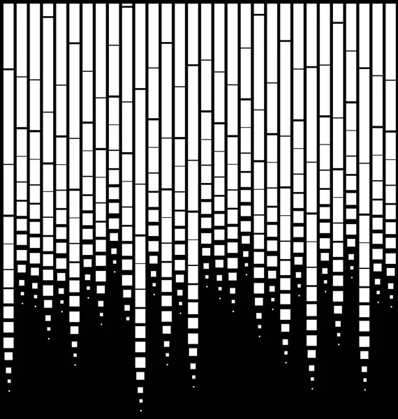 Vektor-Halbton-Übergang abstraktes Tapetenmuster. nahtlose schwarz-weiße unregelmäßige abgerundete Linien Hintergrund für moderne flache Website-Design — Stockvektor