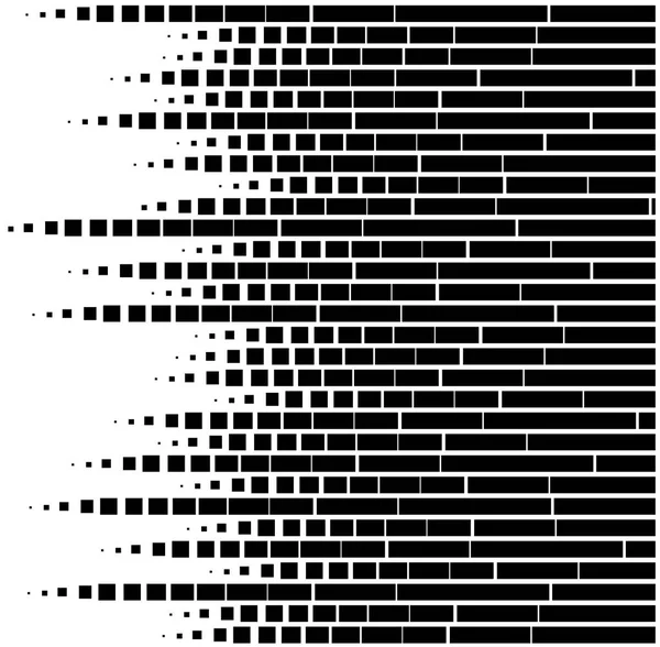 Vector Halftone Transição Abstract Wallpaper Pattern. Linhas arredondadas irregulares pretas e brancas sem emenda Fundo para design moderno de site plana —  Vetores de Stock