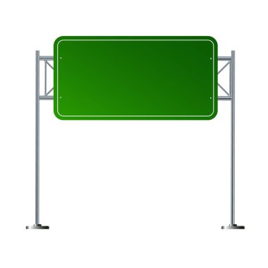 Boş kentsel büyük kurulu veya billboard. Boş mockup. Pazarlama ve reklam. Düz stil vektör çizim